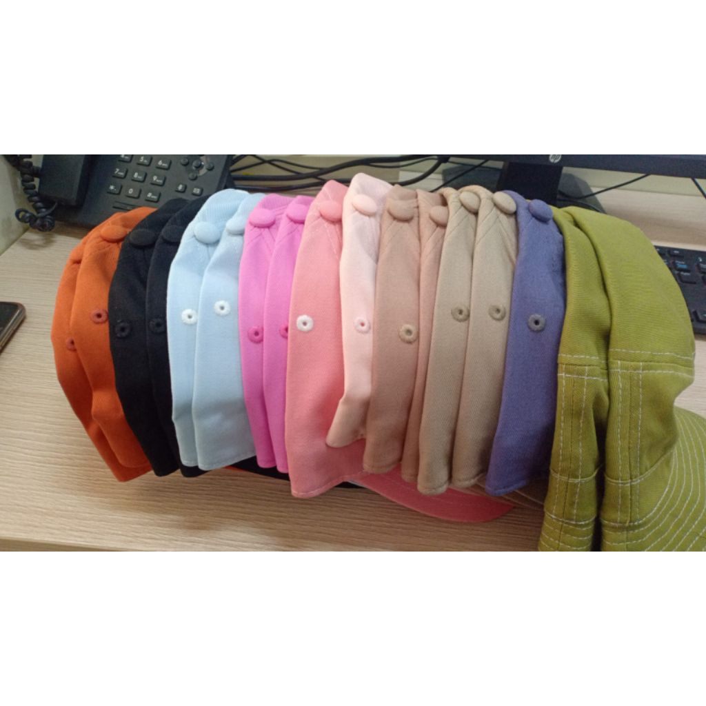 [TERMURAH] Topi Baseball Polos Pria Wanita Dewasa Bahan Drill Adjustable Cocok untuk Seragam Ospek, 