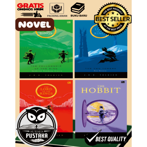 [INDONESIA] SERIES THE LORD OF THE RINGS - PERSAUDARAAN - DUA MENARA - RAJA - HOBBIT - JRR