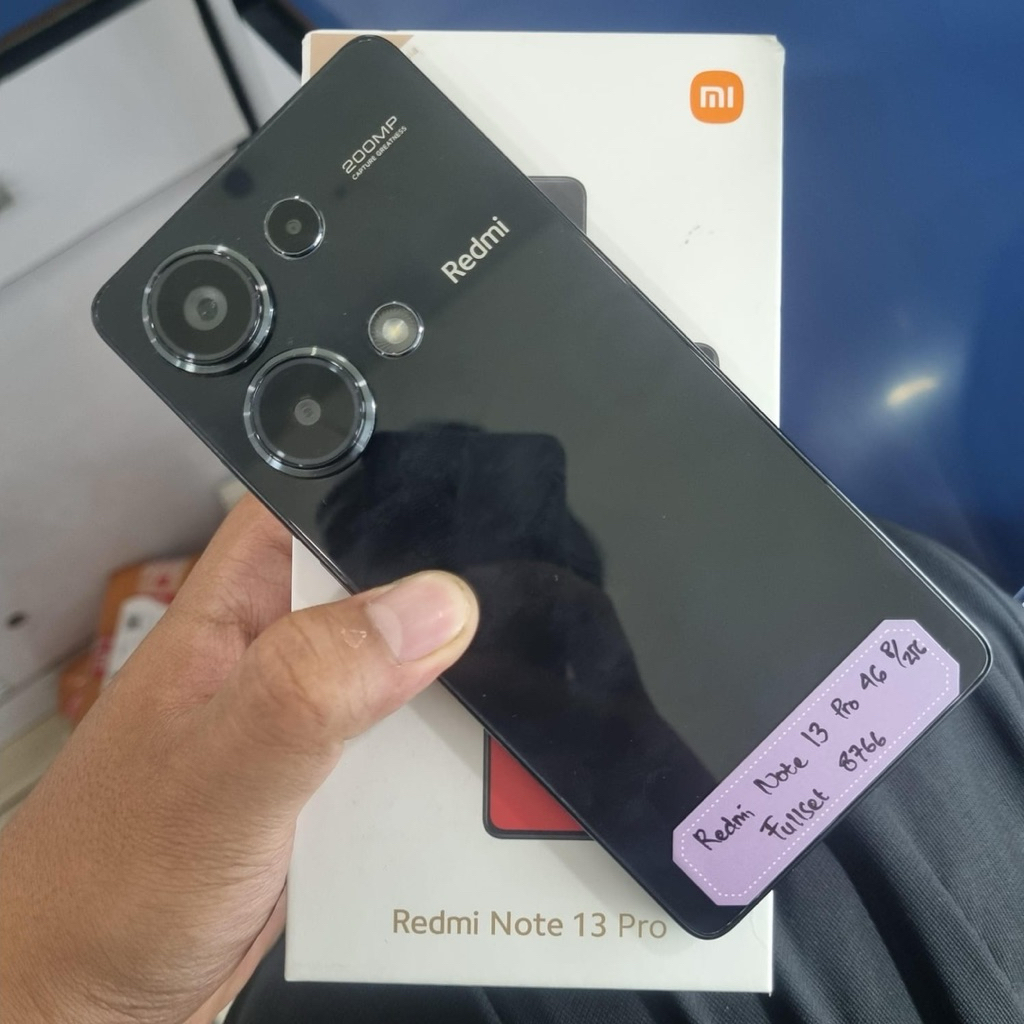 Redmi note 13 pro 4g ram 8/256 second fullset original resmi garansi on
