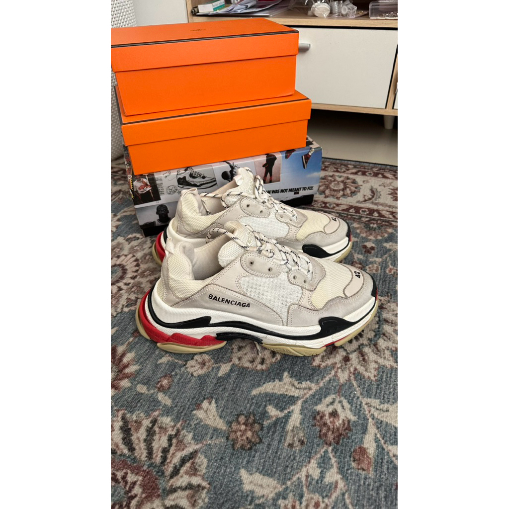 Balenciaga Triple S White Red