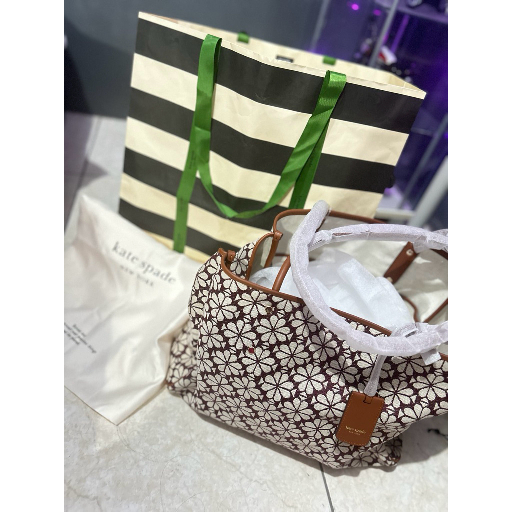 Kate Spade Flower Jacquard Large Everything Tote bag