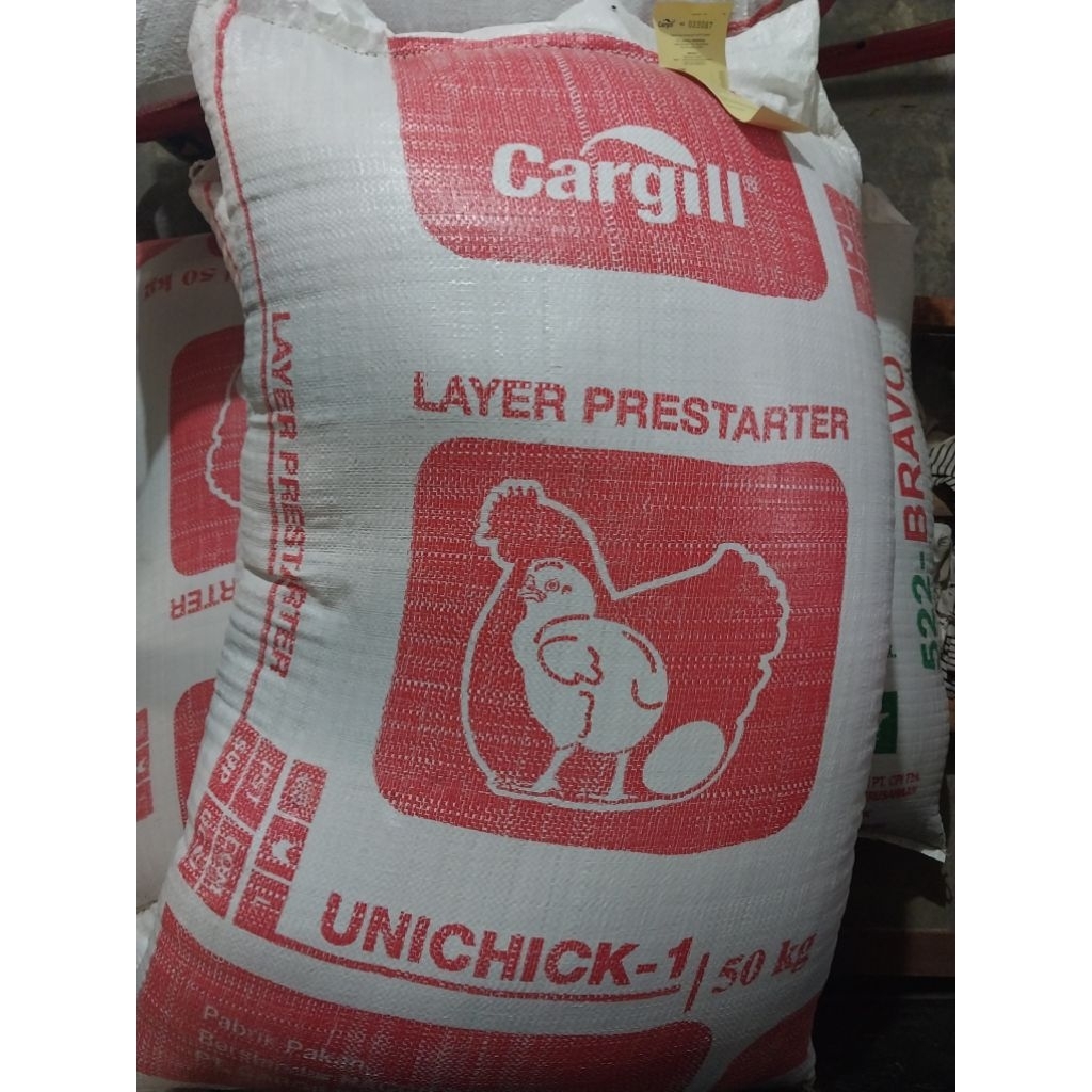 PAKAN CARGIL UNICHICK ANAK AYAM PETELUR STARTER 1 - 6 MINGGU REPACK 1 KG
