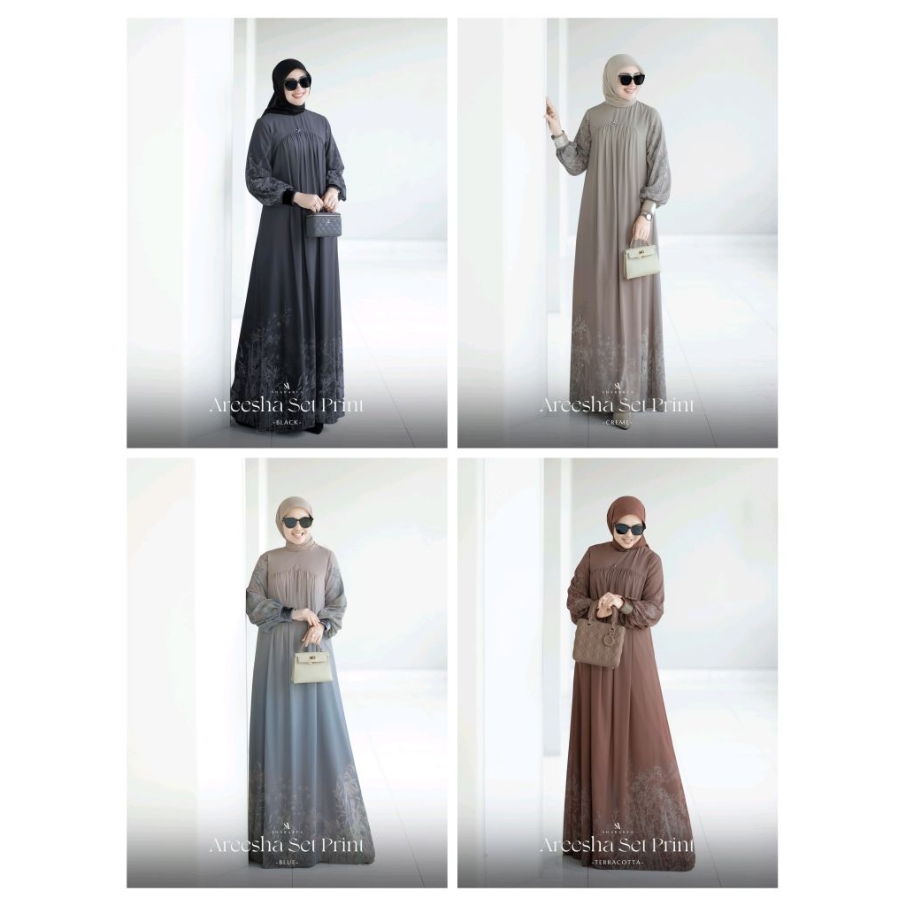 AREESHA SET PRINT by Shararea (Set Scarf)