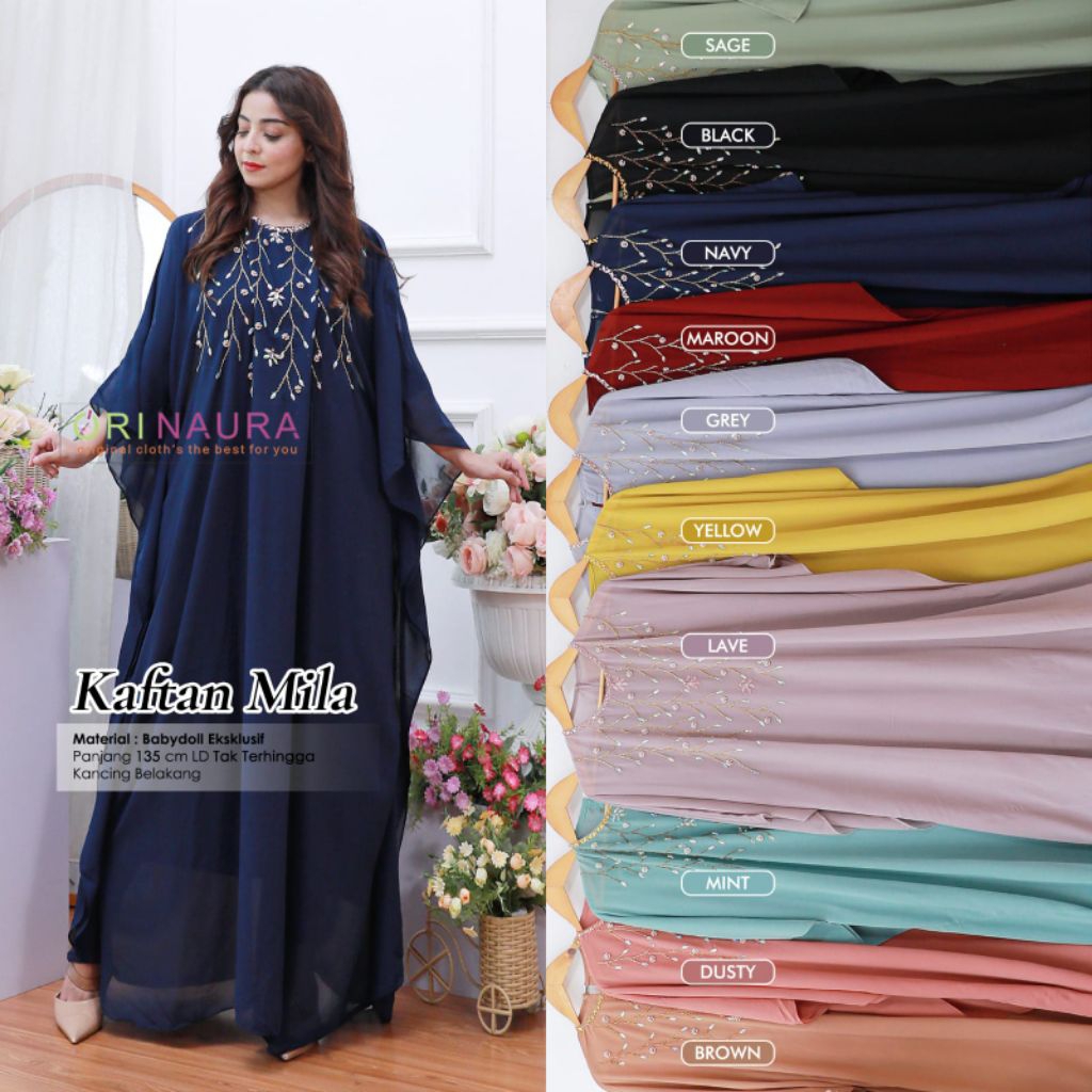 NEW KAFTAN MILA 01, 02, 03, 04, 05, 06(NON MANSET) // KAFTAN AIDA NEW // AMINA KAFTAN (PLUS MANSET) 