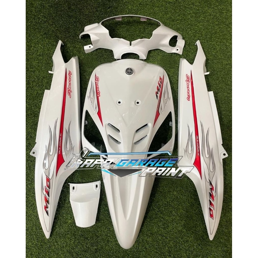 Cover Full Body Halus Yamaha Mio Sporty Putih Mutiara