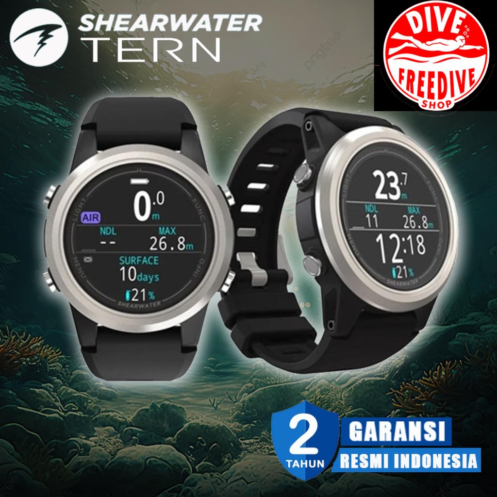 Dive Comp Computer Underwater Scuba Diving Shearwater Tern Jam Tangan Selam Scuba Diving Dive