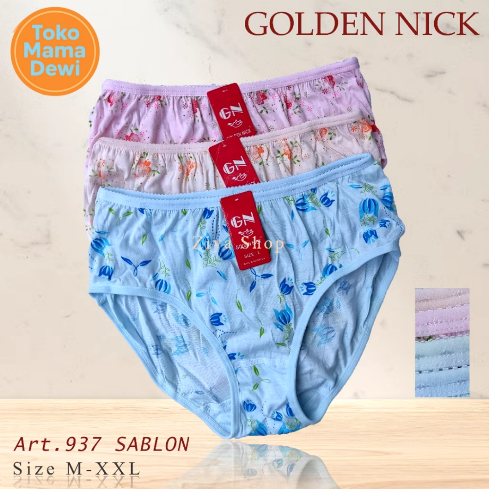 Cd Golden Nick Kembang 937 S - Celana Dalam Wanita Dewasa - Cd Wanita Motif Kembang