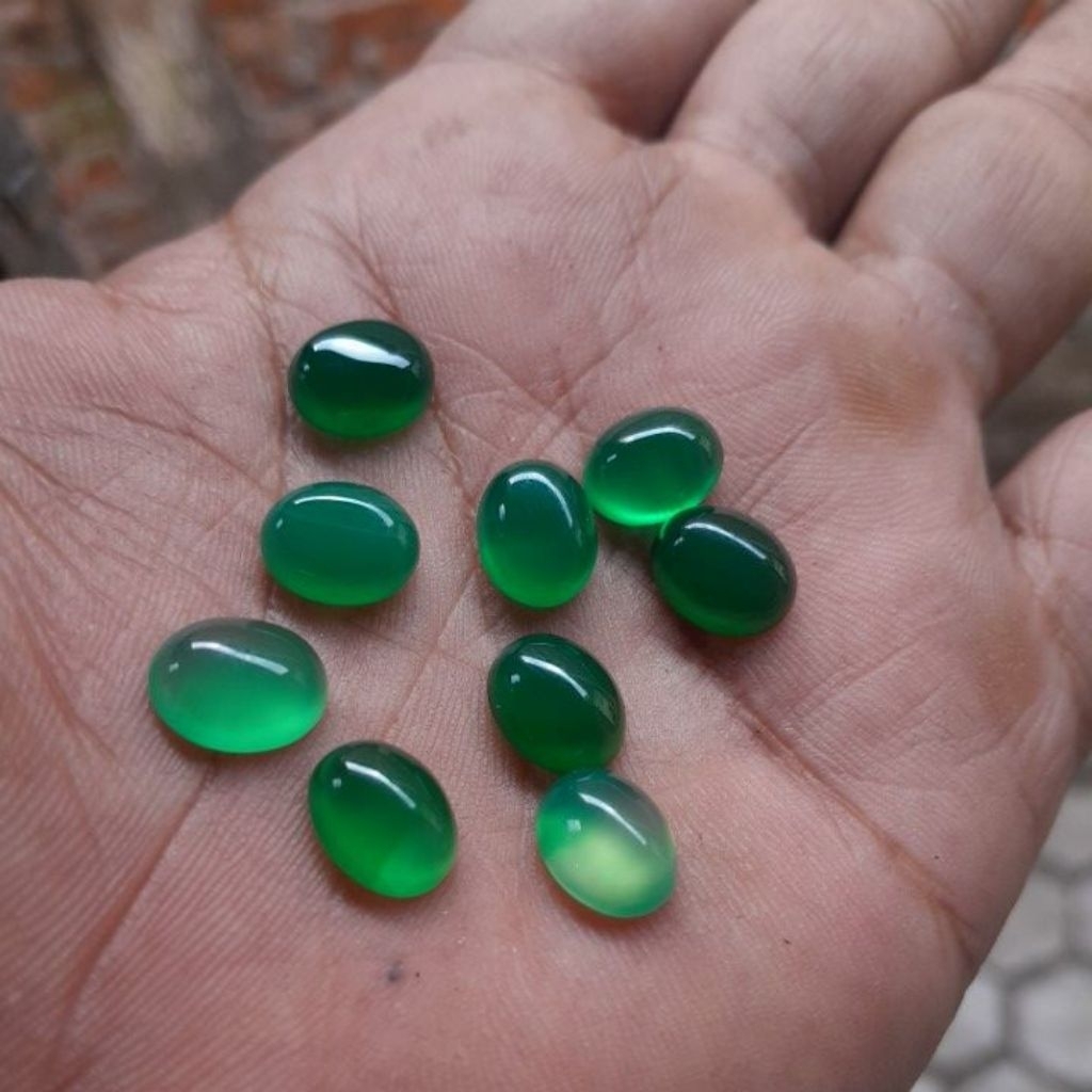 batu akik ijo garuts mini 10x8 mm bukan bacan mirip bacan