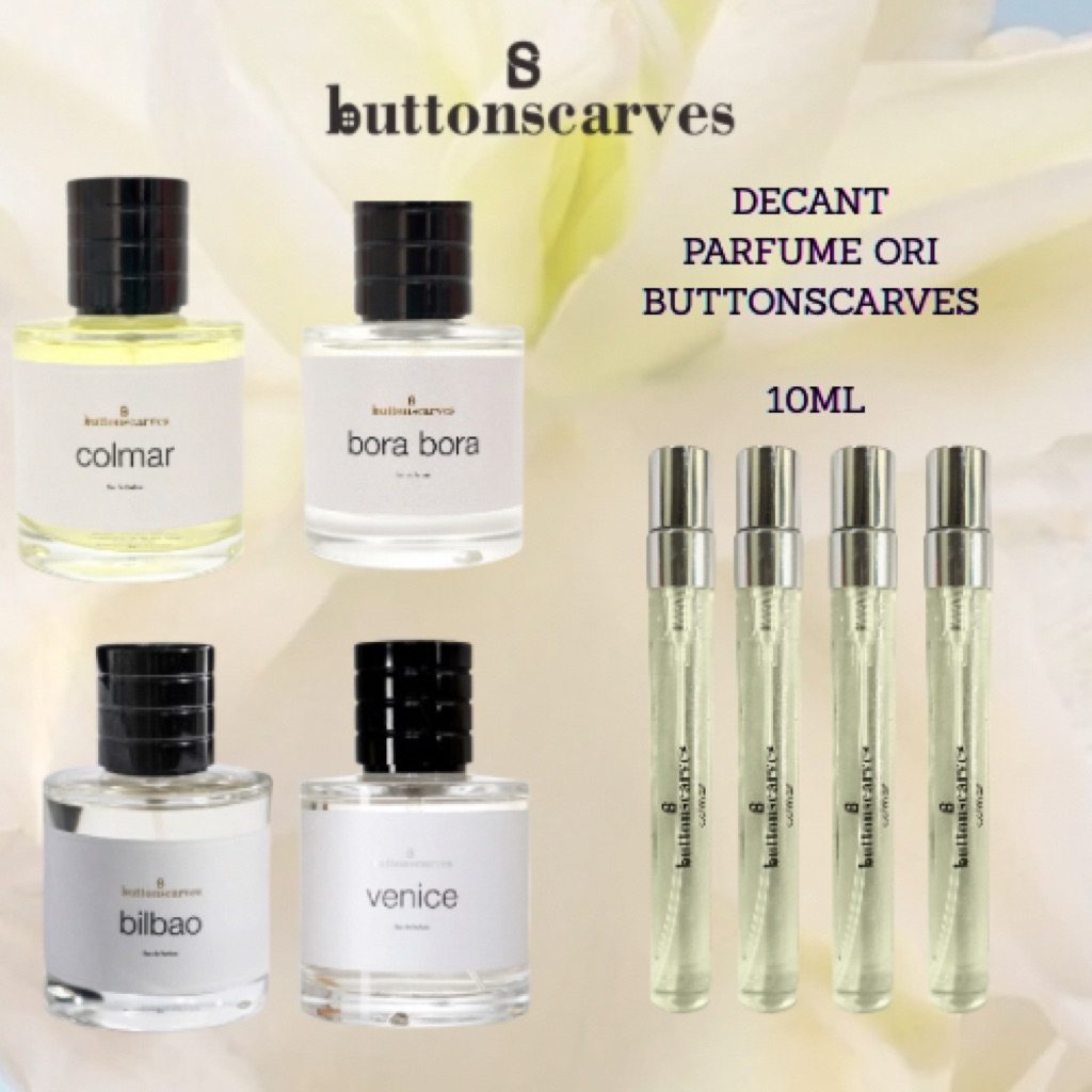 DECANT BUTTONSCARVES EU DE PARFUM COLMAR BORA BORA VENICE BILBAO BUTTONSCARVES ORIGINAL