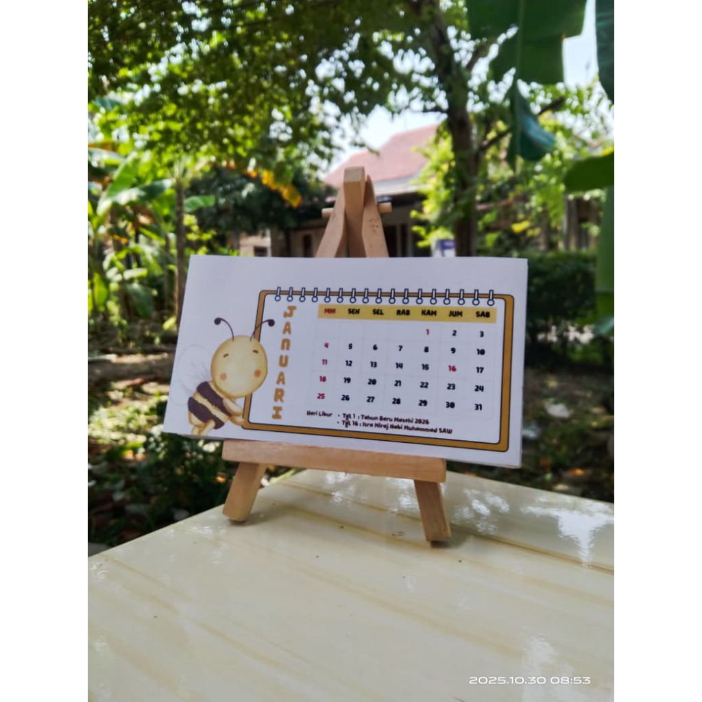 Kalender Meja Lucu | Kalender Anak | Kalender Meja Kerja | Kalender Kecil | Kalender Costum