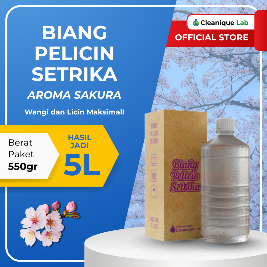 Konsentrat Pelicin Pakaian Biang Pelicin Baju Setrika 550 mL Jadi 5 Liter