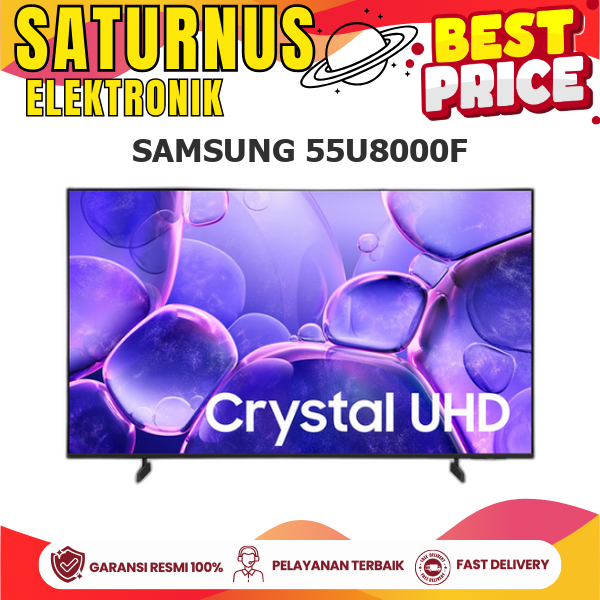 SMART TV SAMSUNG 55U8000F 55 INCH CRYSTAL 4K UHD Q-SYMPHONY DOLBY ATMOS UA55U8000FKXXD UA55U8000F U8