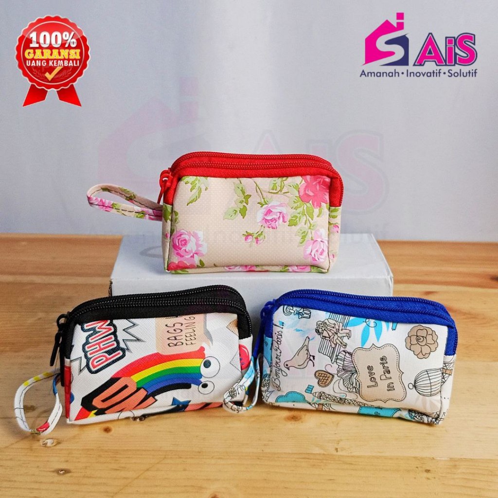 DOMPET ELEGAN WANITA DOMPET 2 SEKAT PREMIUM DOMPET UANG KOIN DOMPET 2 SLETING