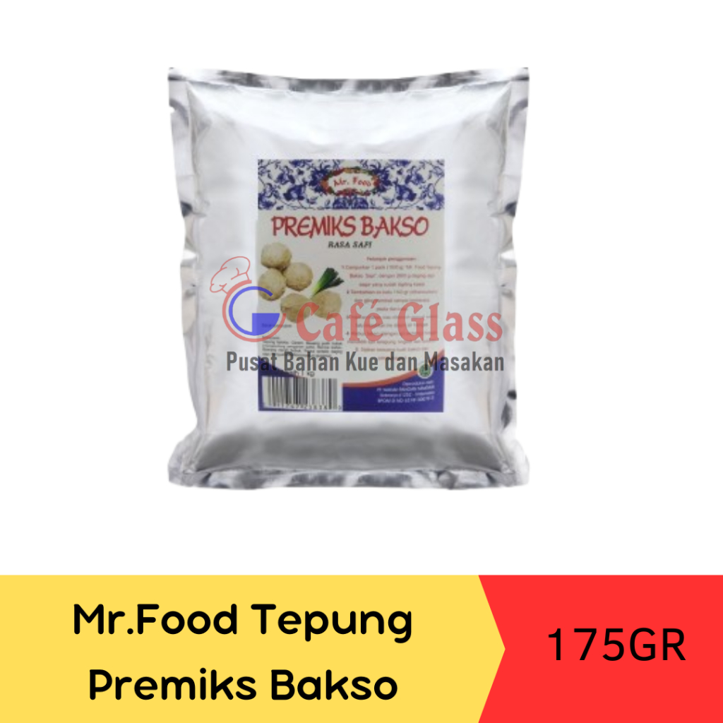 MR FOOD Tepung Premix Bakso / Bakso Premiks Instan Rasa Sapi-175Gr