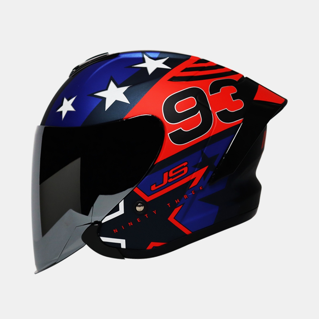 Helm Half Face JS MOTIF SNI/HELM KEREN/HELM PRIA/HELM WANITA/HELM LEOPARD