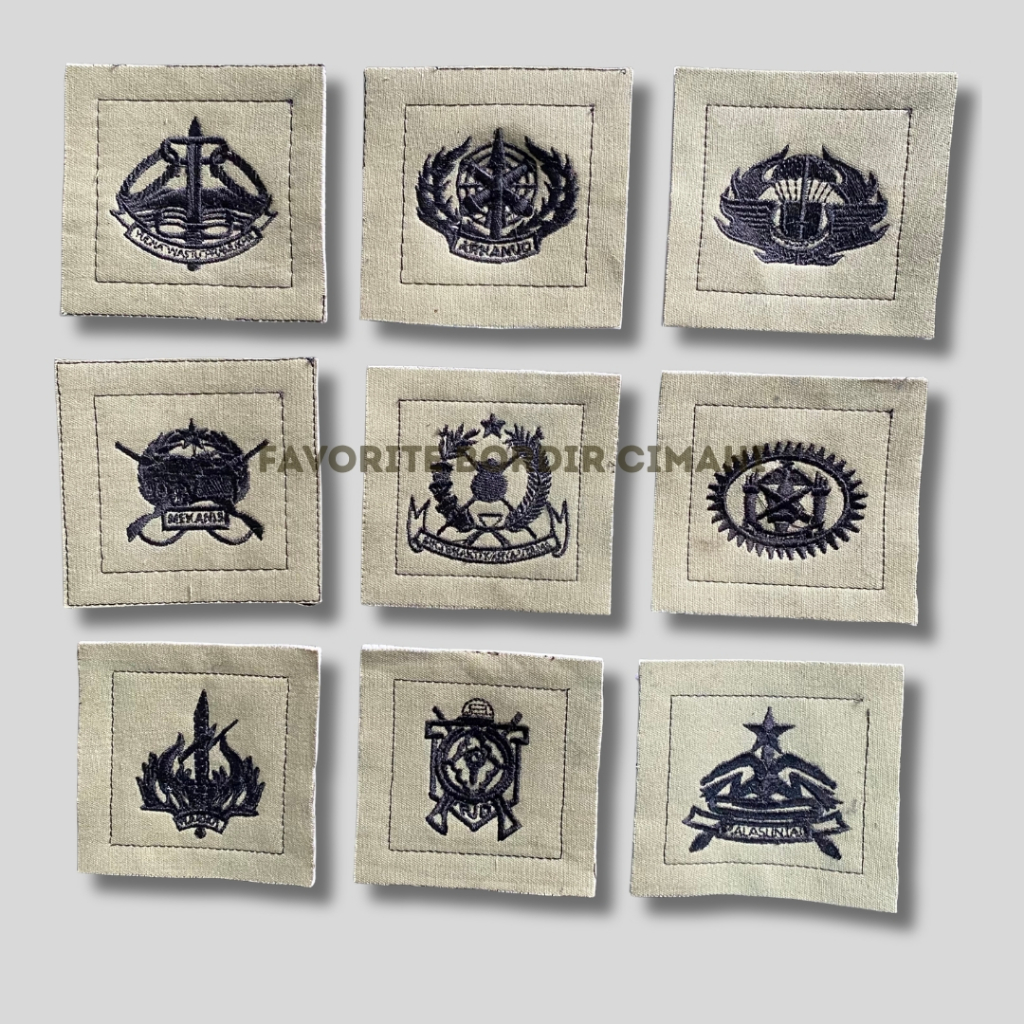 Brivet, Pangkat, dan Logo Satuan PDL TNI AD Malvinas Sage Green Terbaru