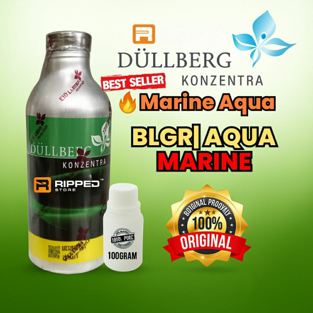 100ML BIBIT PARFUM MURNI MARINE AQUA BY DULLBERG ORIGINAL