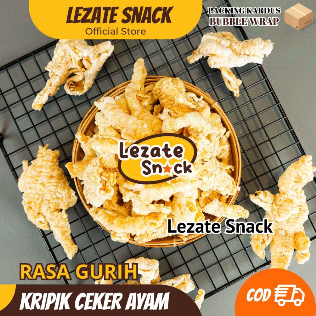 Kripik Ceker Ayam 50gr Gurih Renyah/ Keripik Ceker Ayam Tanpa Tepung / Kripik Ceker Ayam WAP Shop