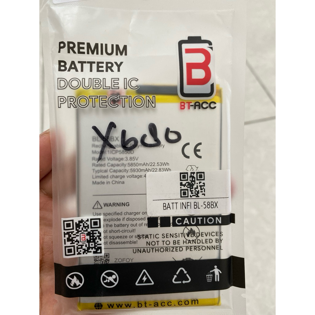 baterai infinix hot 9 play/10play/10s/BL-58BX