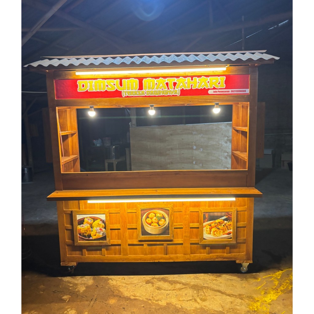 Booth Jepang, Gerobak Jepang, Booth Kayu Jati, Booth Minuman Kekinian, Gerobak Kopi, Booth Kuliner K