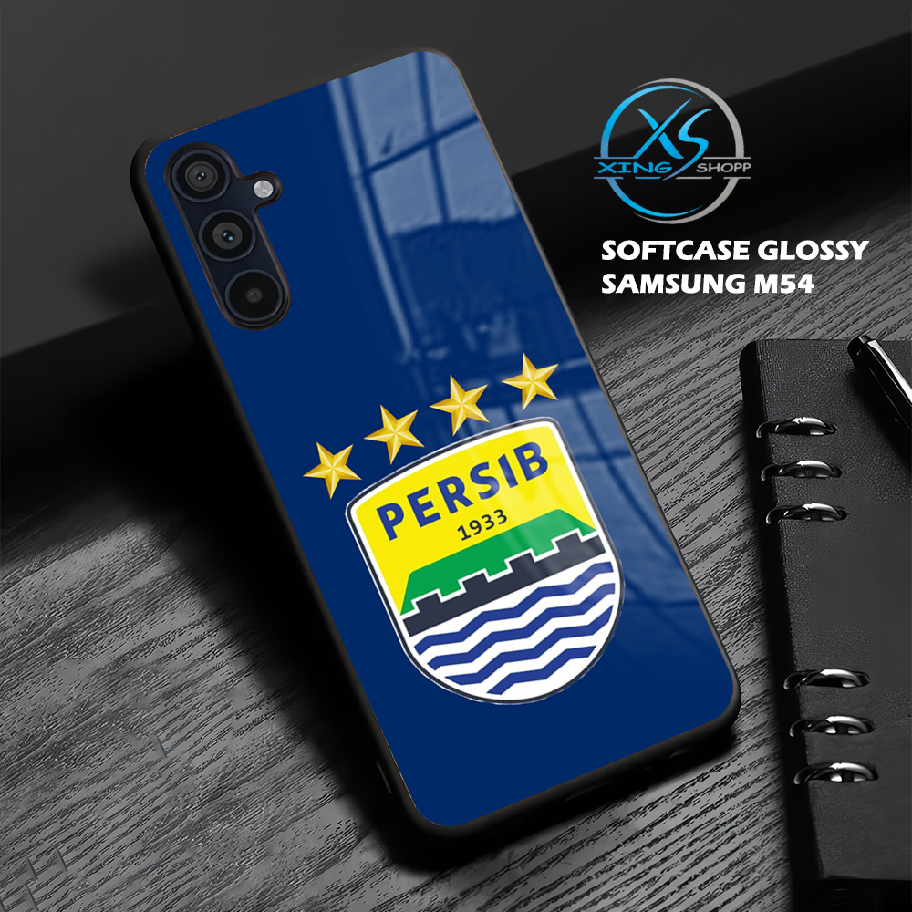 [HC15]  Case Glossy Case | SAMSUNG M54 | CASE KEKINIAN LUCU |  Casing Hp Kilau Motif PERSIB BANDUNG