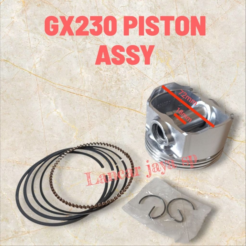 Gx230 piston assy Seher komplit gx230 Racing