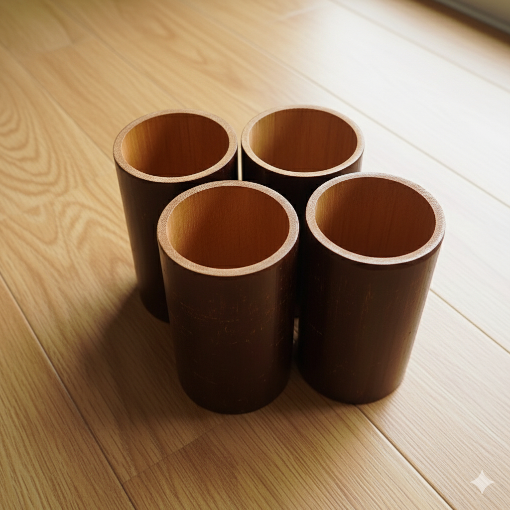 Kerajinan prakarya tempat pensil vas bunga tempat sendok kerajinan bambu