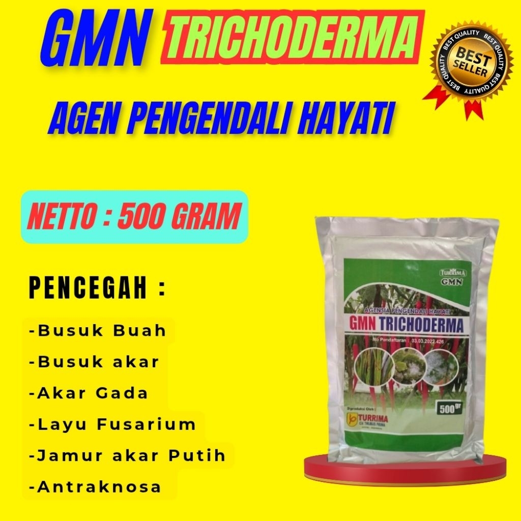 PALING LARIS  Tricoderma Murni, Tricoderma M21, Tricoderma Mix Kalsium Isi 500gram
