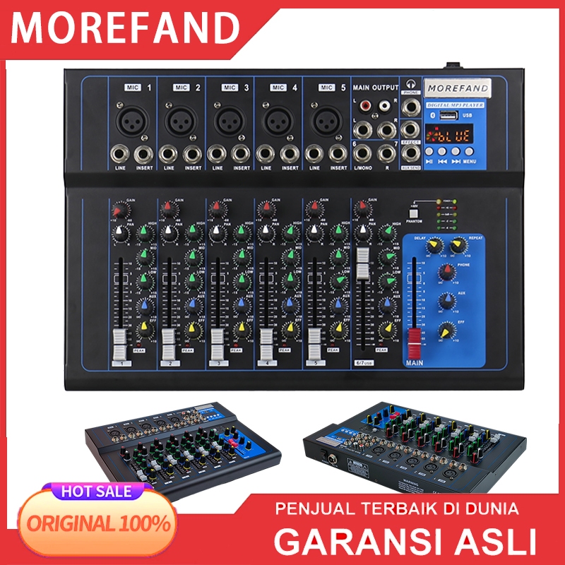Mixer Audio F4 Audio Mixer F7 -DJ Mixer 4/7channels Bluetooth /USB/PC/MP3 Player Bernyanyi for Stage