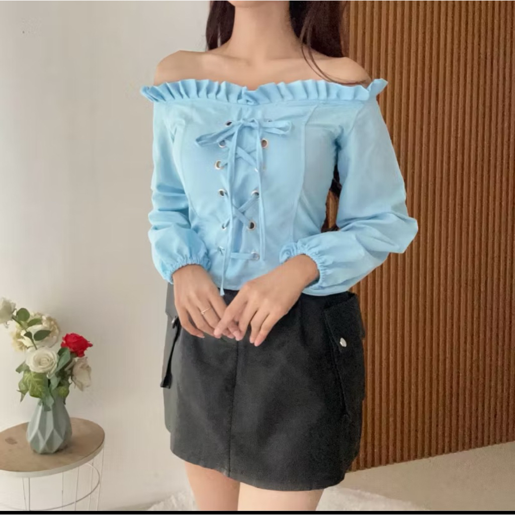 CROP TOP KORSET TALI PITA