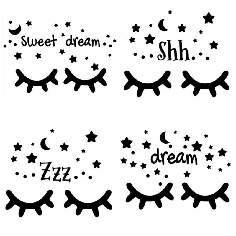 STIKER DINDING KAMAR SWEET DREAM/DREAM BIG / SSSH /CUSTOM NAMA BAHAN TEBAL PREMIUM