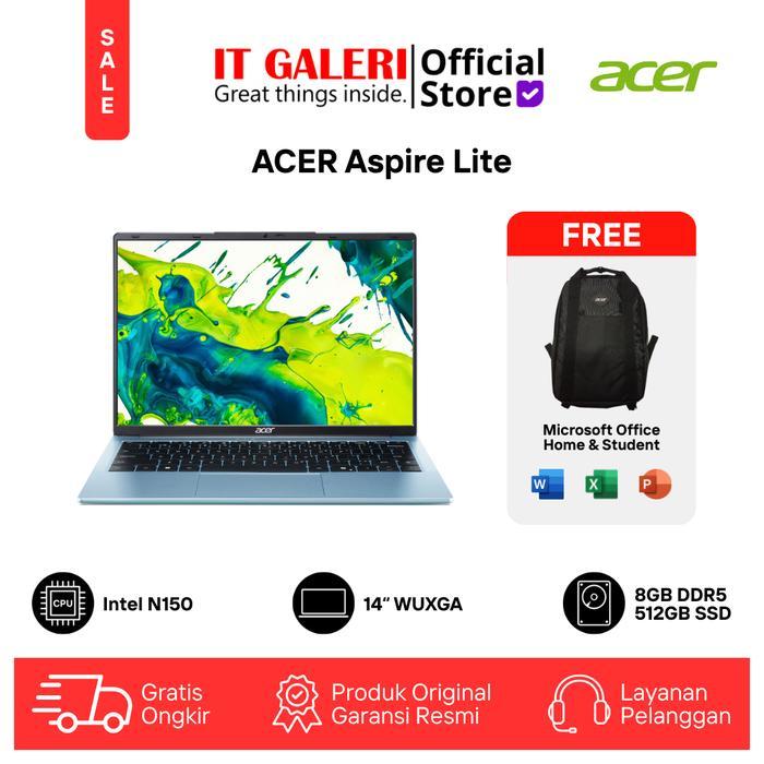 Laptop ACER Aspire Lite | AL14-32P-C1ES - AL14-32P-C18U - AL14-37P-C3DZ | Intel N150 | RAM 8GB | SSD