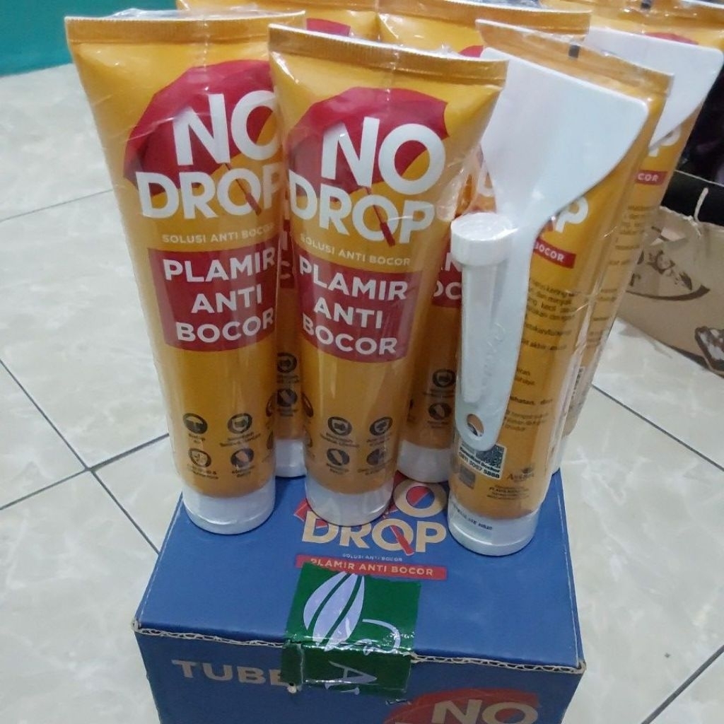 Dempul Tembok Anti Bocor NO DROP 190gr / Plamir Tembok untukTembok Lembab