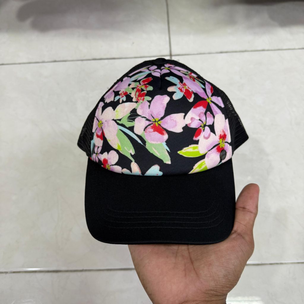 Topi Roxy Beautiful Morning Trucker Jaring jaring Original