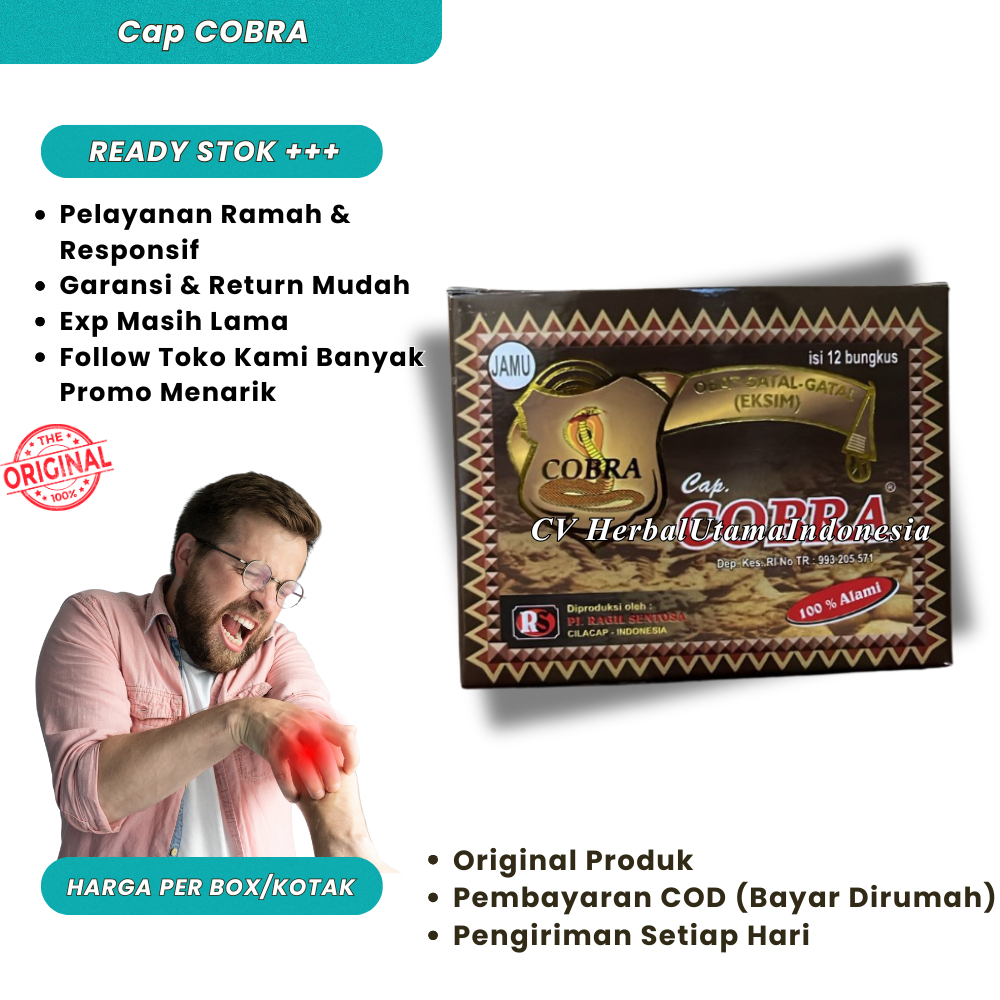 Jamu Serbuk Cap Cobra Untuk Gatal Gatal Original 100%