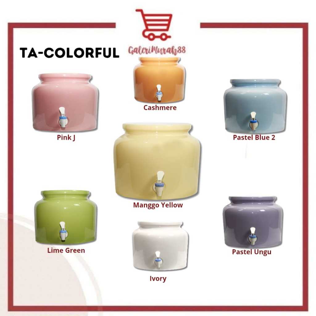 TRISENSA CERAMICS - GUCI GALON KERAMIK GUCI MURAH AIR PUTIHKEROK MARBLE POLOS EKSKLUSIF / EMBOS MARB