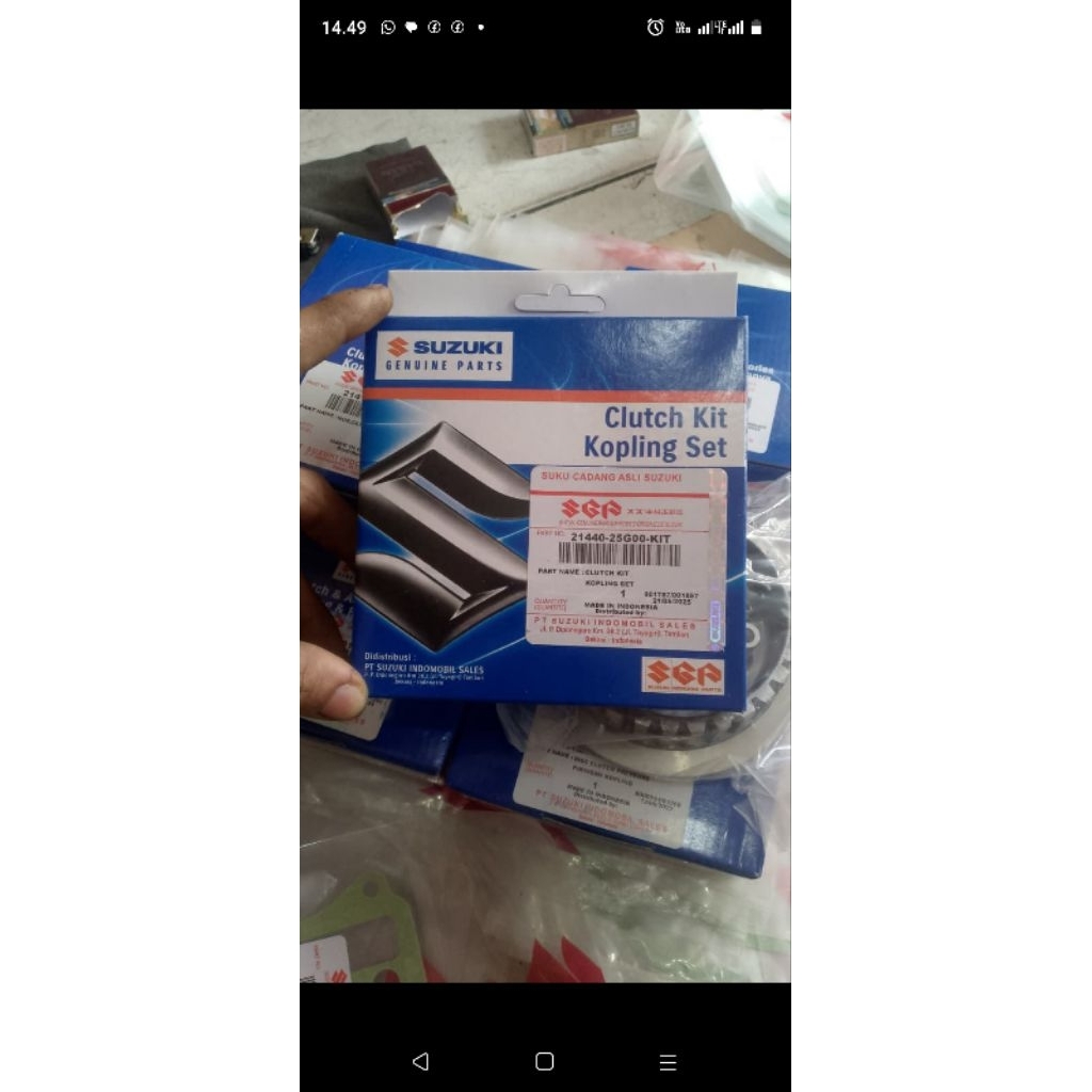 kampas kopling satria Fu karbu original (baru)