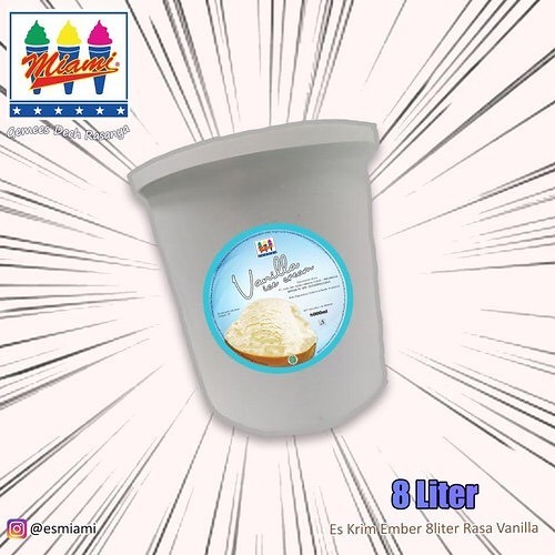 ICE CREAM / ES KRIM MIAMI 8 LITER RASA VANILA