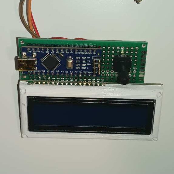 Case Cover Bezel LCD Arduino 16x2