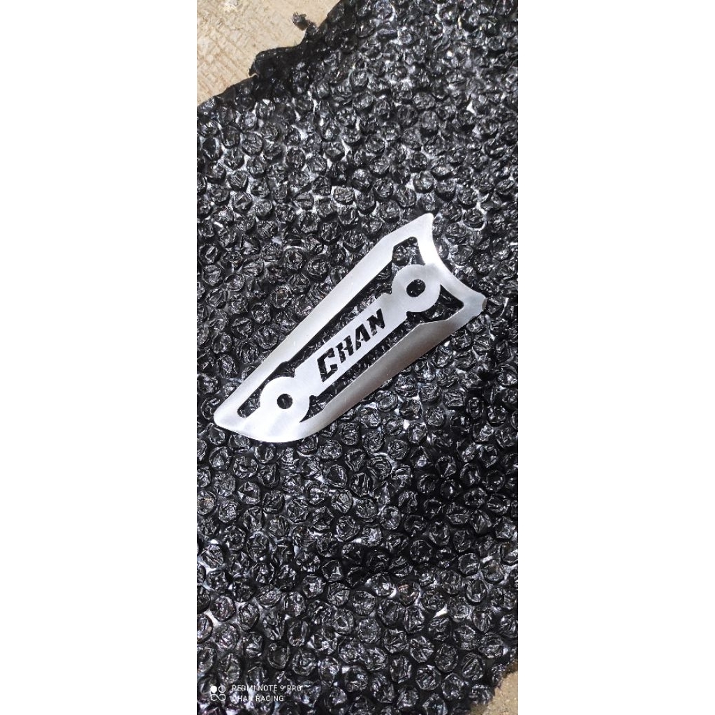 Tameng knalpot standar racing f1zr, rxz by chan racing model AHM