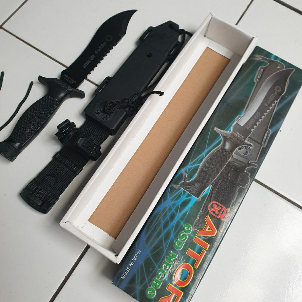 pisau komando aitor negro ori made in spain