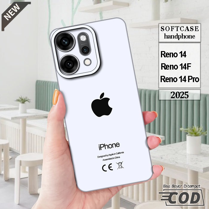 Case OPPO RENO 14  _OPPO RENO 14F  _OPPO RENO 14 PRO  _Casing silikon hitam bening Elastis keren