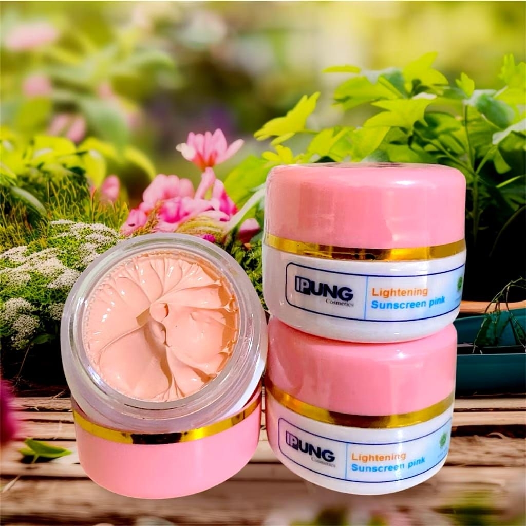 VITAMIN SUPER IPUNG SKINCARE//SUNSCREEN LIGHTENING PINK IPUNG