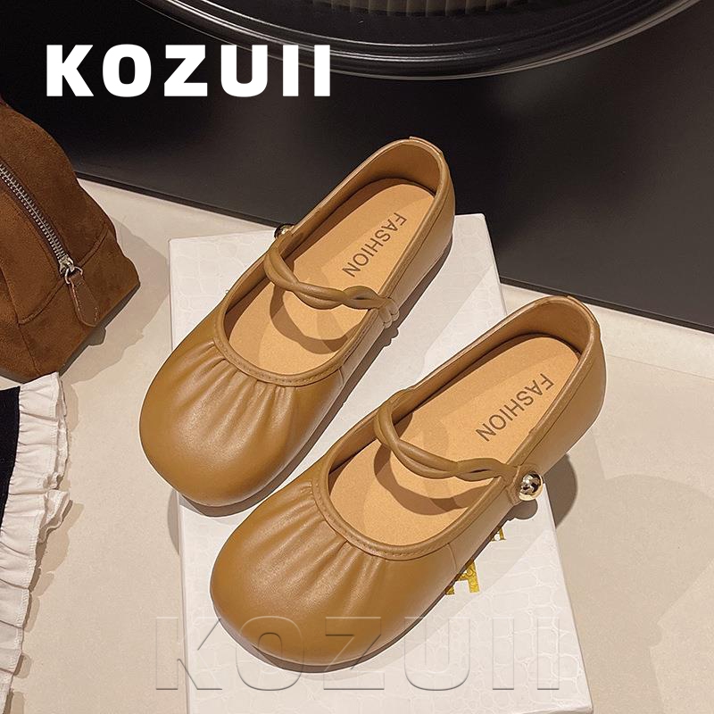 Kozuii Sandal Wanita sepatu slip on wanita tali datar sepatu korea  flatshoes Ukuran 36-41
