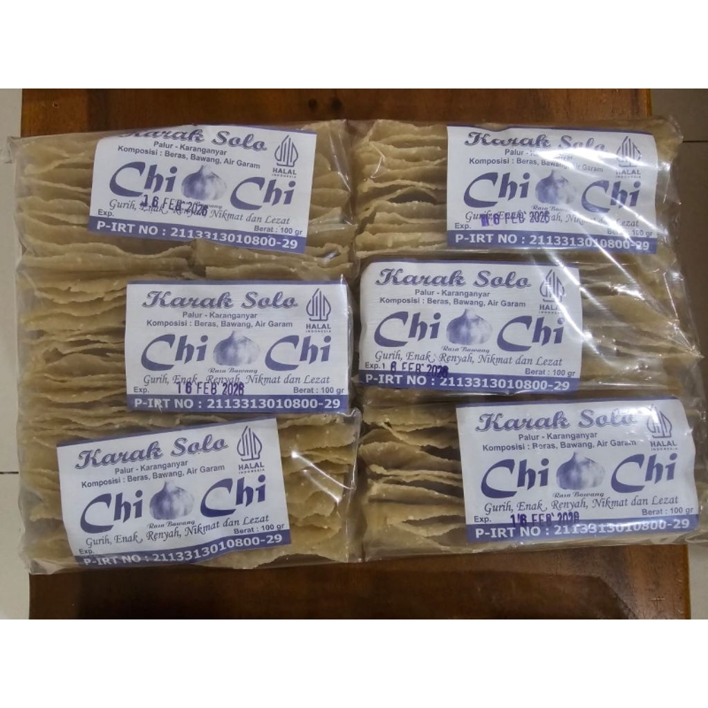 Kerupuk Karak Beras/Gendar Solo