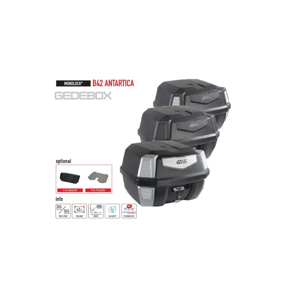 TOP BOX GIVI B42N ANTARTICA MONOLOCK