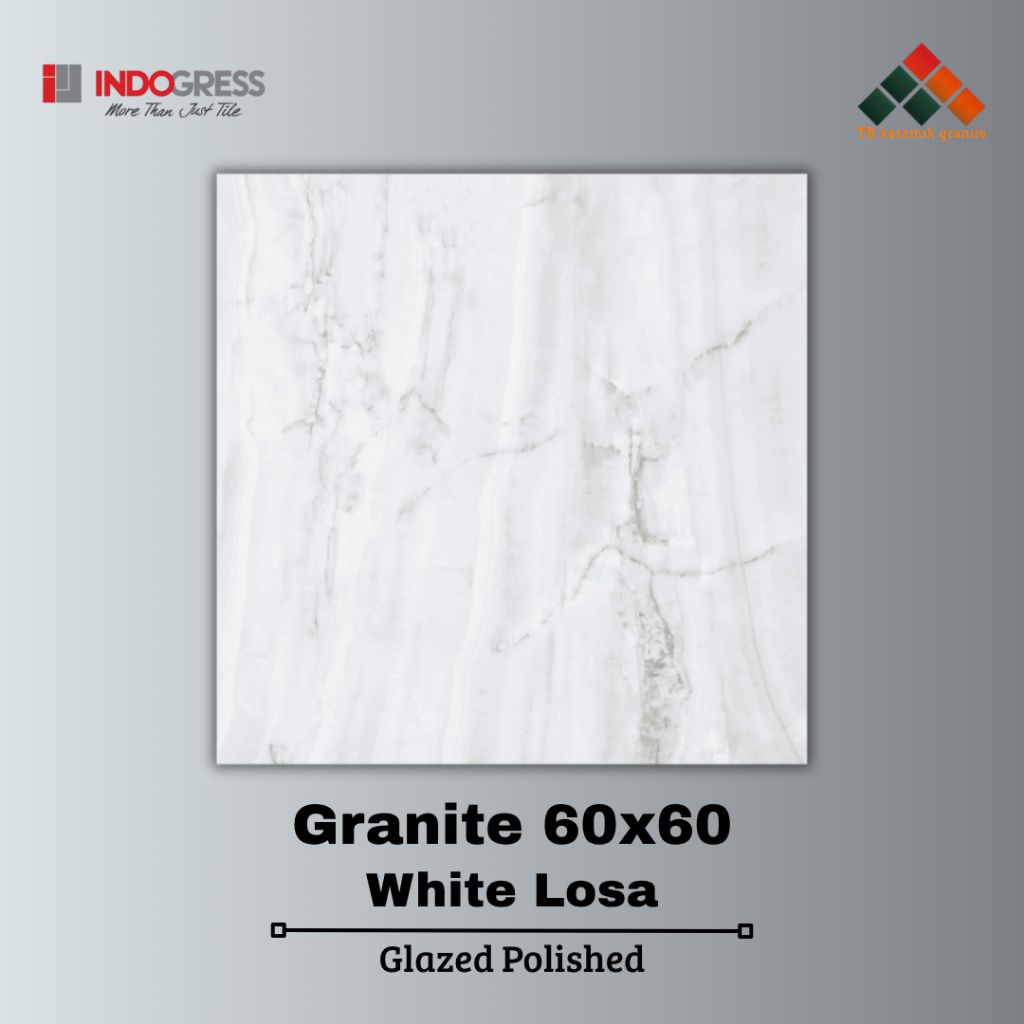 Granit 60x60 Indogress White Losa / Glazed Polished
