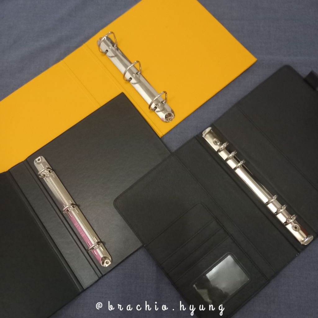 [PRELOVED] read desc! - binder photocard a5 6 ring, 3 ring // sleeve singba & meetyx