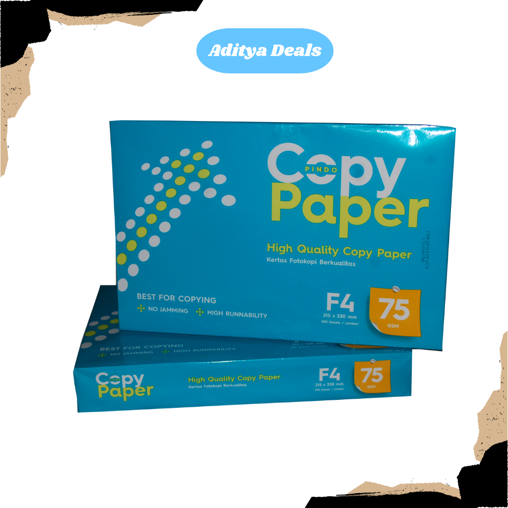 Kertas HVS F4 75g 1 Rim  || Kertas Copy Paper F4 75g 1 Rim