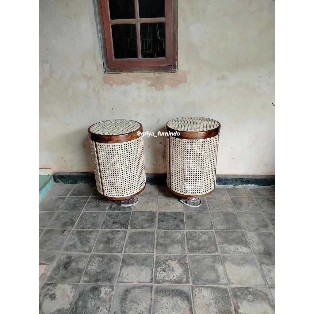 Box Keranjang Laundry Estetik Anyaman Rotan
